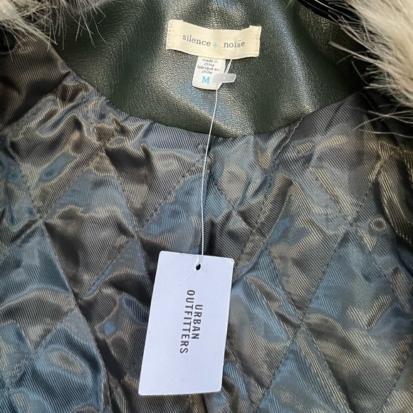 New Silence + Noise faux leather jacket size medium - Picture 7 of 10